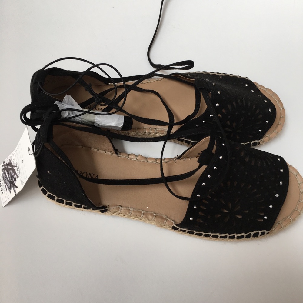 Mossimo Braelyn Ghillie Studded Lace Up Espadrille - Picture 3 of 5
